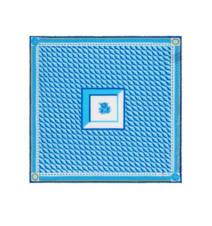 Blue Shine Pocket Square