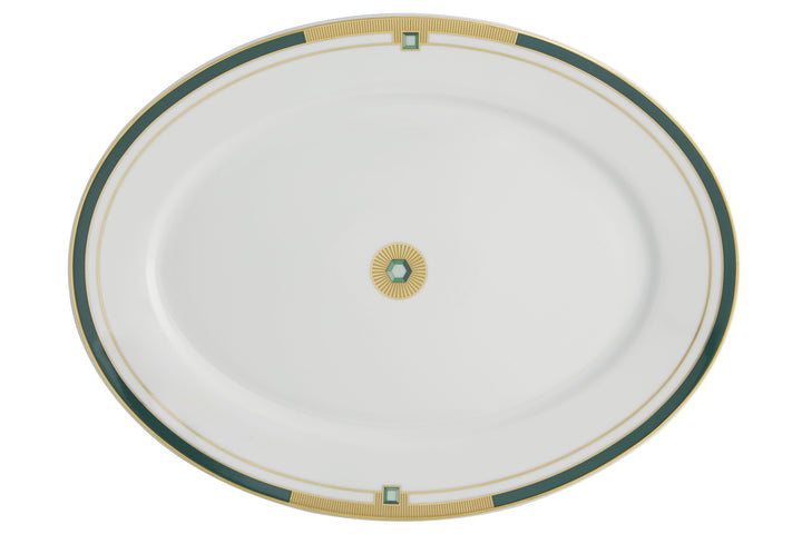 Emerald Oval Tray