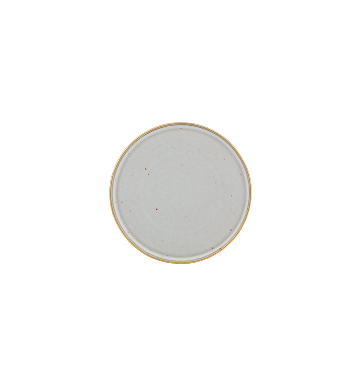 Assiette à Dessert Gold Stone White