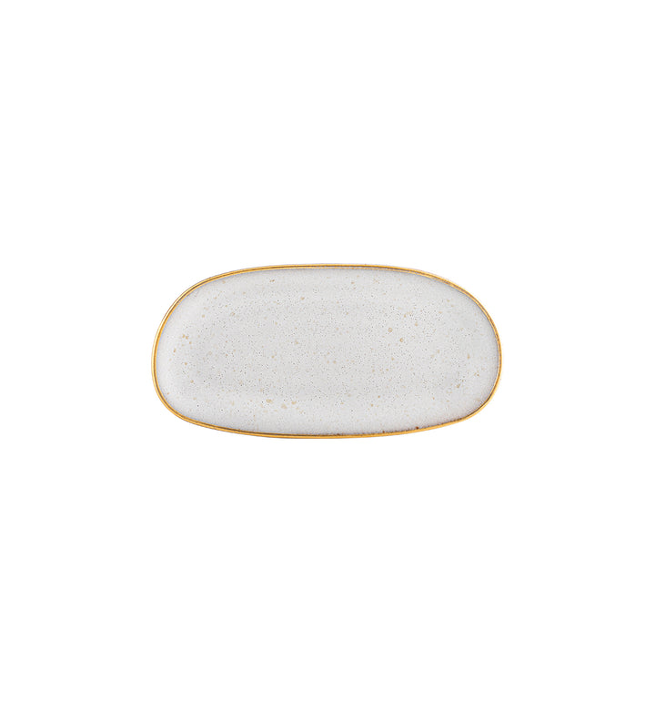 Petit Plateau Gold Stone White