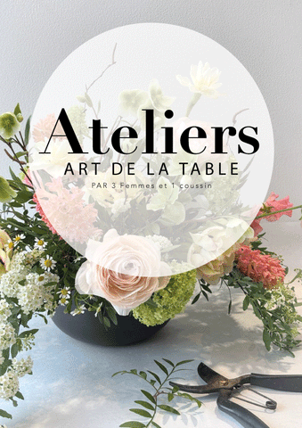 Atelier Centre de Table - 3 femmes et 1 coussin