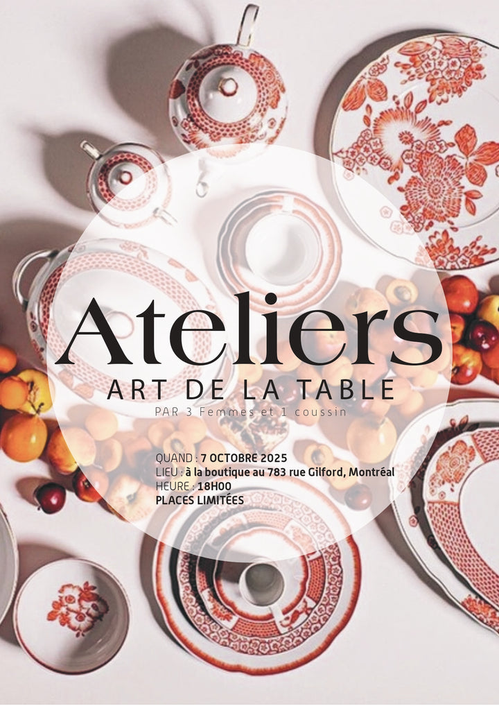 Atelier Art de la Table - L’Art de la Table, Autrement