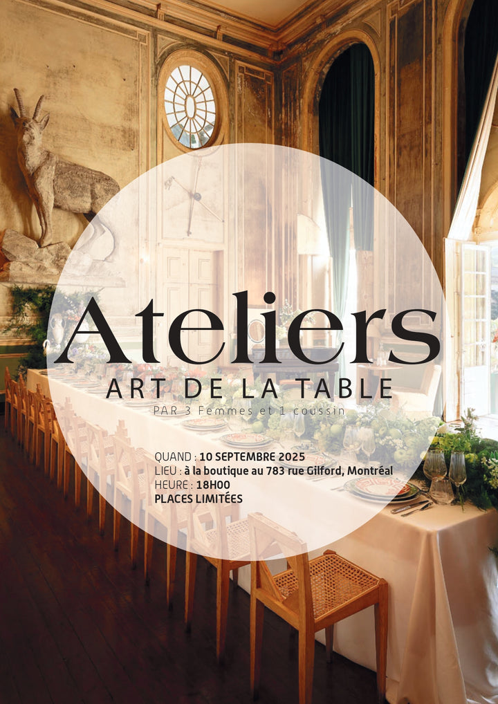 Atelier Art de la Table - Initiation aux Règles de l'Art de la Table