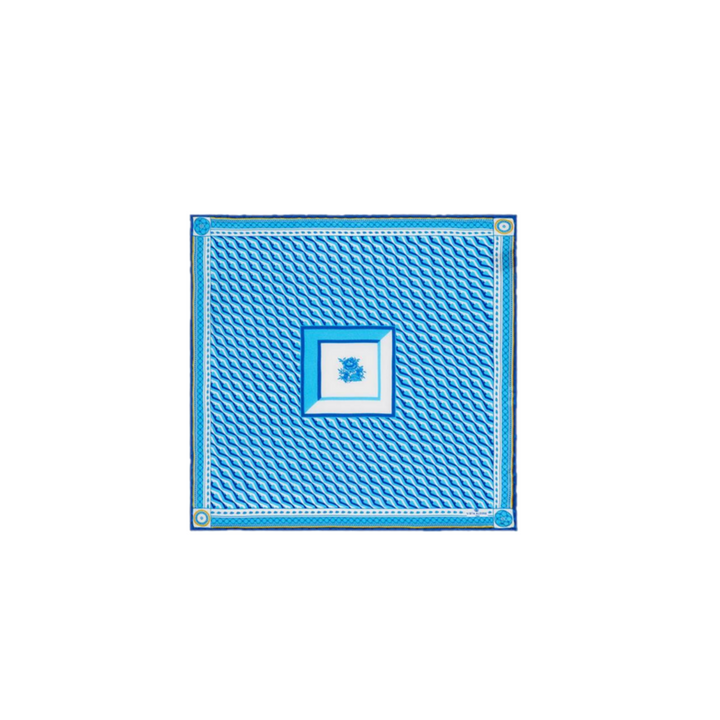 Blue Shine Pocket Square