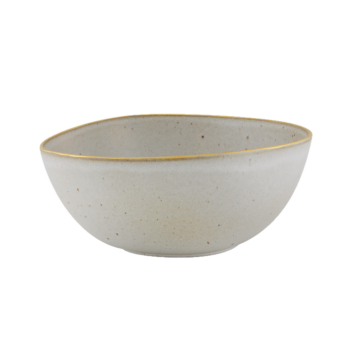 Salad bowl white Gold Stone