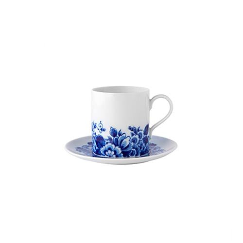 Ensemble tasse et soucoupe à thé Blue Ming-Vista Alegre-3 femmes et 1 coussin