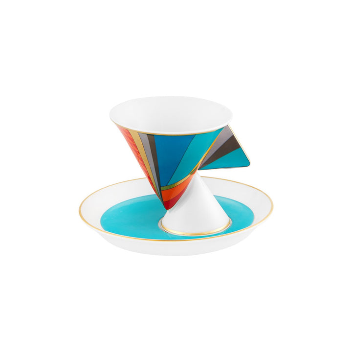 Futurismo coffee cup and saucer