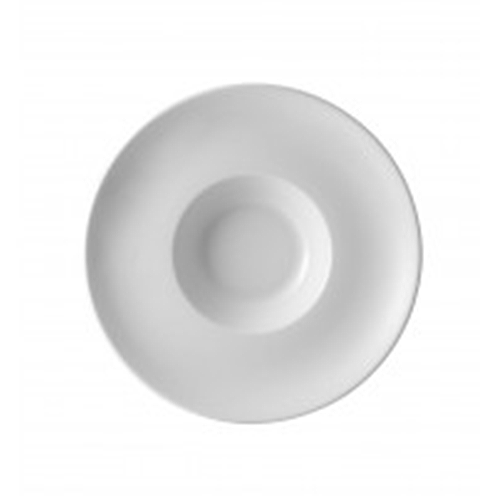 Assiette à Risotto En Porcelaine Blanche - Diamètre 27,5 Cm, Profondeur 6 Cm, Lave-vaisselle Et Micro-ondes