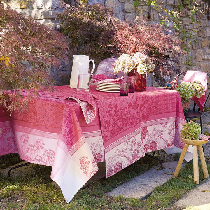 Pink Geraniums Tablecloth