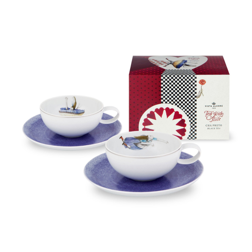Tea with Alice cups and saucers set